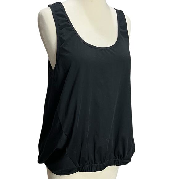 Fabletics Lucia Tank Top Women L Black Reversible Switchback Performance Workout - Picture 7 of 15